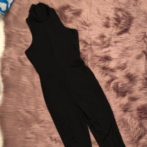 BOSSA exposed black jumpsuit